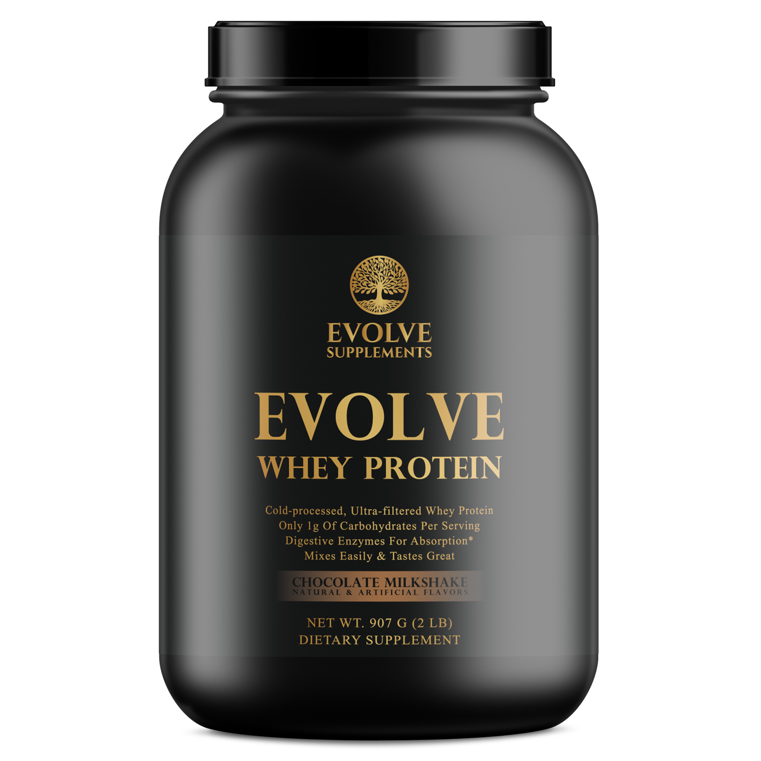 EVOLVE Whey Protein 2LB Chocolate Milkshake
